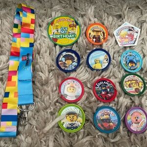 LEGOLAND California lanyard and pop badges